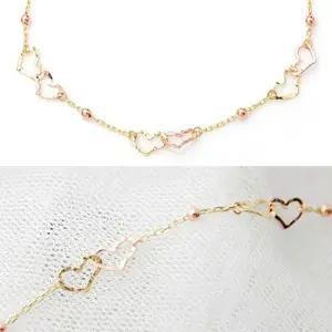 정품 14K 골드 팔찌 투하트링 금 팔찌 W248193