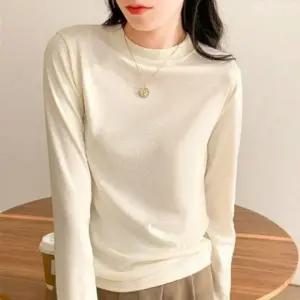 가을 베이직 봄 겨울 베이직 올데이 이너 티셔츠 골지 여성기본티 가을이너티 겨울이너티 셔츠