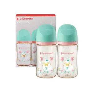 더블하트 유아 자기주도 추빨대 빨대컵 240ml 양