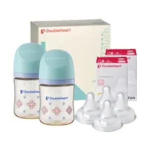 더블하트 아기 젖병 160ml 젖꼭지 S,M 트윈 세트 단청