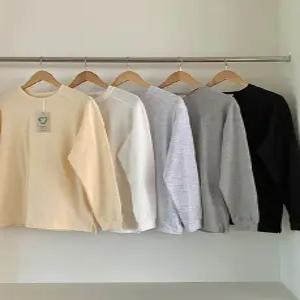 MADE 친환경 절개 오버핏 맨투맨 긴팔 티셔츠 (5color)