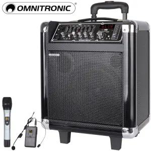 옴니트로닉 MSP-150USB 150W 2채널 무선마이크 이동식앰프