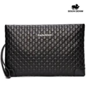 BISON DENIM 바이슨데님 남자 남성 수제 가죽 스트랩 손가방 파우치백 클러치백 N8