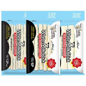 ANF 로하이드 화이트 밀크스틱 강아지껌