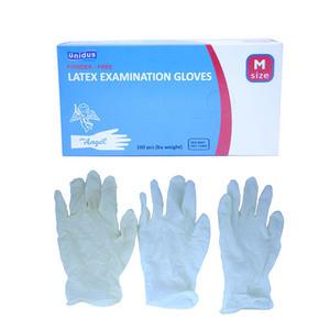 유니더스 라텍스글러브 100매/L/M/S/파우더프리/라텍스장갑/병원용장갑/고무