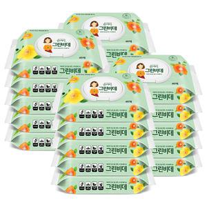 [한예지] 그린비데 비데용 물티슈 46매 캡형 20팩