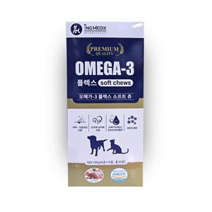 오메가3 플렉스 소프트츄 20P (4P x 5봉) 영양제 간식