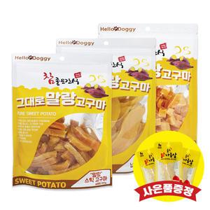 참좋은간식 그대로 말랑 고구마 250g 3종 (넙적/스틱/큐브) (+랜덤간식)