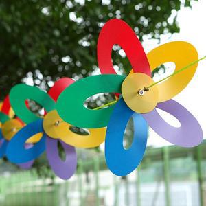 [파티공구]오색10m 캠핑 바람개비 바람개비가랜드 정원 만국기