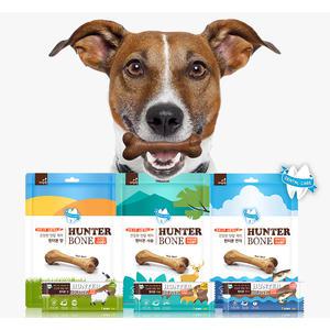 자연애 오래씹는 덴탈껌 헌터본 16P 사슴 연어 양