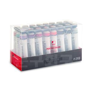 신한화구 전문가용 튜브형 포스터물감 24색B세트 40ml/포스터칼라