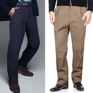 [LIO]히든밴딩 원턱 기모정장바지 남성겨울 본딩 작업복_P314901033