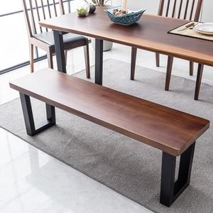 윌슨 로즈 우드슬랩 3인용 벤치 의자 1300