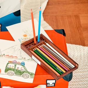 드림아트 미술세트 고급 색연필12색 아크릴물감12색 크레용16색 우드필통케이스