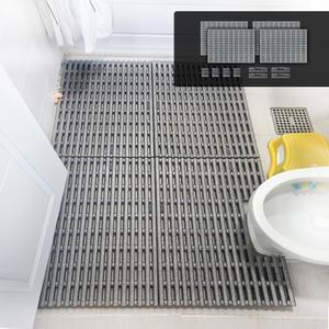 [쏠레사각대형] 사각4+브릿지8개(헤드4+사이드4) 쏠레EPP 발판매트 미끄럼방지 화장실