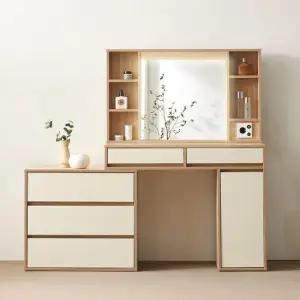 이즈 나단 LED 확장형 수납거울 화장대