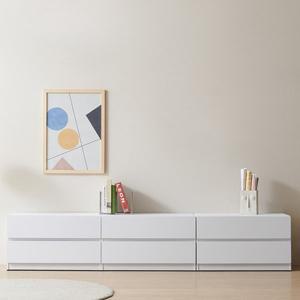 [스코나] 디스트 2400 2단 서랍 거실장 2종세트 티비다이 TV장