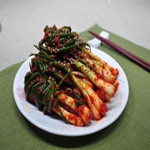 참가득 입맛 돋우는 파김치 1kg 국산100% 잔파 별미김치