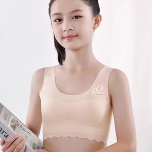 주니어 여아 학생 스포츠 베이직 브라탑 심리스 아동 청소년 브래지어 키즈 런닝 어린이 단색