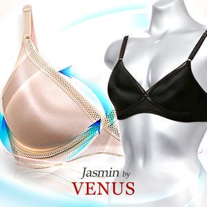 [비너스자스민] 크로스 메쉬 노와이어 몰드 브라 jbr3618