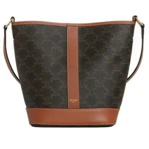 셀린느 Triomphe 트리옴페 캔버스 레더 스몰 버킷백 191442CAS 04LU