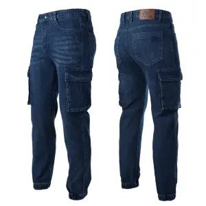 퀀텀 건빵 조거 스판 청바지 청 카고 작업 팬츠 작업 용접 포켓 노가다