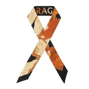 페라가모 32 0801 0771201 (320801 771201) 패럿 프린트 방도 실크 스카프