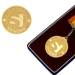 [골드초이스] 순금메달 22.5g(6돈) 순금기념메달 기업 창립 근속 행사 선물