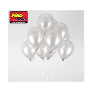 네오텍스 5인치 펄실버 라운드 풍선 100개입