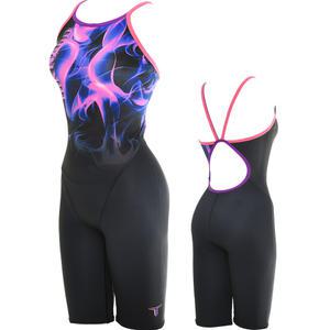 토네이도 여자 실내 수영복 반신 강습용 스윔웨어 페이파 블랙