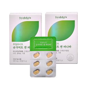 푸딜라이트 식후 혈당 케어 건강 바나바 30정 2박스 (8주분)/   바나바잎추출물 코로솔산