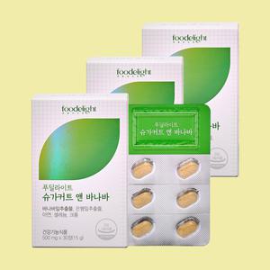 푸딜라이트 식후 혈당 케어 건강 바나바 30정 3박스 (12주분)/   바나바잎추출물 코로솔산