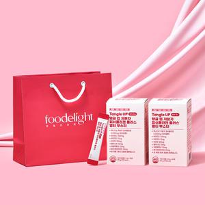 푸딜라이트 설 명절 부모님 선물 탱글업 저분자 먹는 콜라겐 히알루론산 2개 세트/ 고급쇼핑백 포함
