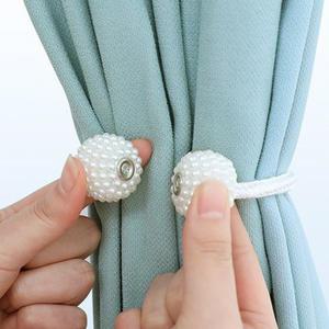자석 진주 커튼타이 커텐 끈 정리 홀더 타이백 마그네틱