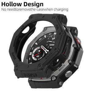 Amazfit T-Rex 3 실리콘 케이스, 유연한 소프트 TPU 보호 범퍼 커버 액세서리