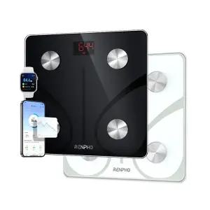 렌포 스마트 체중계 (화이트/블랙) 체지방 분석 체중계 애플 헬스 앱 연동