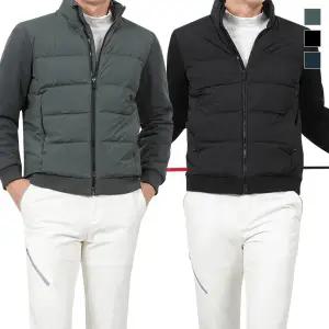 김영주스포츠 남성 골프 덕다운 웰론 니트 패딩자켓 Model No_DGB4122