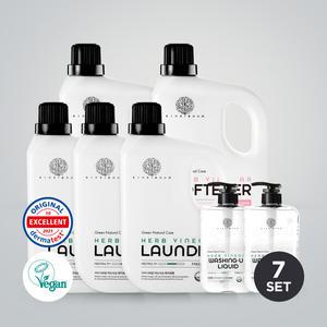 [아이너바움] 패밀리 안심 유아 아기 신생아 세제 종합세트 (세탁3개+섬유2개+주방2개)