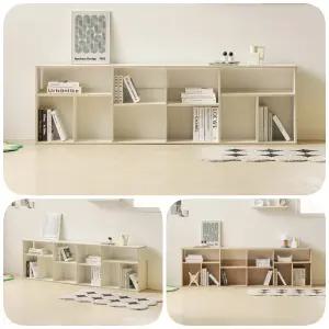 낮은 파티션책장 공간분리 침대옆 2단 책꽂이 2000