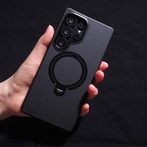 갤럭시 S25 S24 S23 플러스 울트라 카본 링 맥세이프 마그네틱 매트 하드 케이스