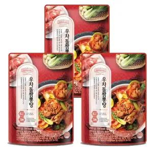 [내일도착] 호텔컬렉션 에센셜 우차돌짬뽕탕 450g x 3팩