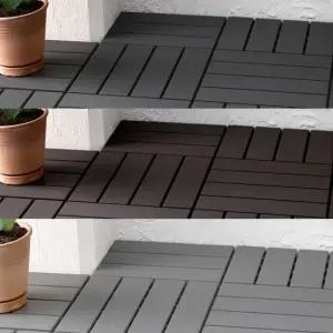 나인윌 데크타일 바닥재 이케아 runnen 장판 현관 조립 데코타일