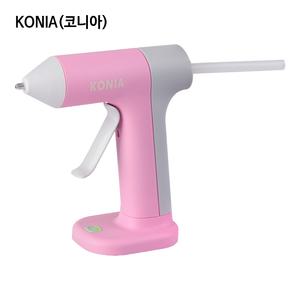코니아 무선 글루건 충전식 미니 글루건총 핫멜트 JL-246 핑크