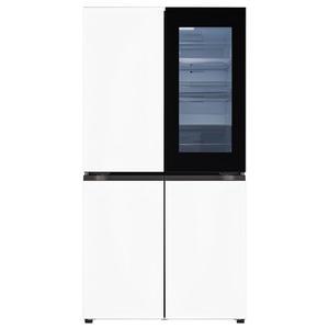 LG 오브제 디오스 870L 4도어 양문형 AI 노크온 오토클로징 냉장고 메탈