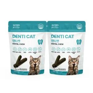 누터스가든 덴티 캣 80g 고양이껌 치석제거 양치껌 17개입 x 2