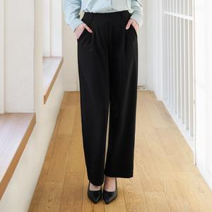 SWP25020-01 맥스트레치 와이드 슬랙스 블랙