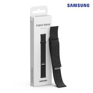 정품 갤럭시워치6 ( 워치4/5/7/FE 호환 ) 패브릭 스포츠 루프 스트랩 슬림 S/M 블랙 / ET-SVR93SBE