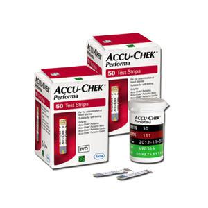 로슈 아큐첵 퍼포마 시험지 100매 혈당 스트립 검사지 당뇨 소모성 재료