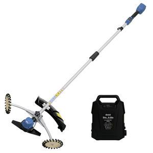 기산테크 충전식 무선 예초기 54S 6A + 풀바퀴 올인원세트 전동 제초기 6.0ah 간편조작 엉킴 방지 탈부착바퀴 잔디 풀 잡초 깍기 정원 조경