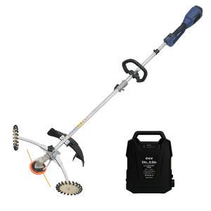 기산테크 54 6A 10A 충전식 무선 예초기 + 풀바퀴 올인원세트 전동 전기 제초기 벌초 잔디깍기 배낭형